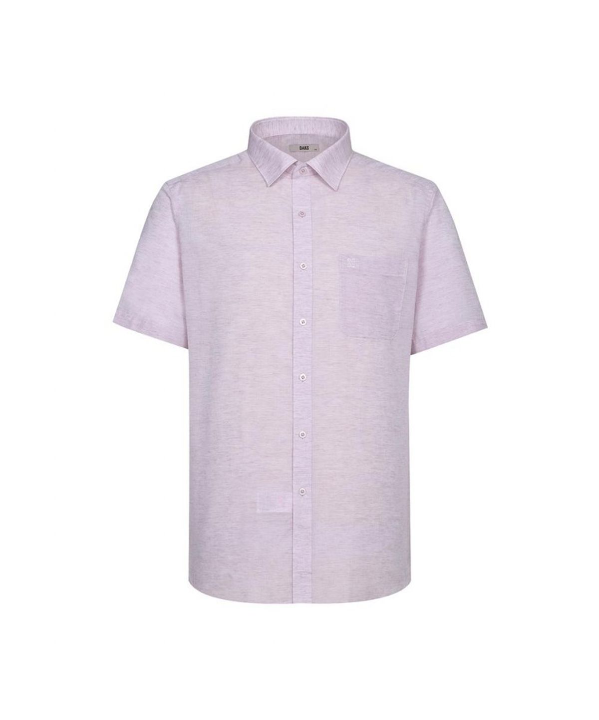 닥스셔츠(DAKS SHIRTS) 린넨혼방 반팔셔츠 레귤러핏 레드_DLS2SHDS120R1