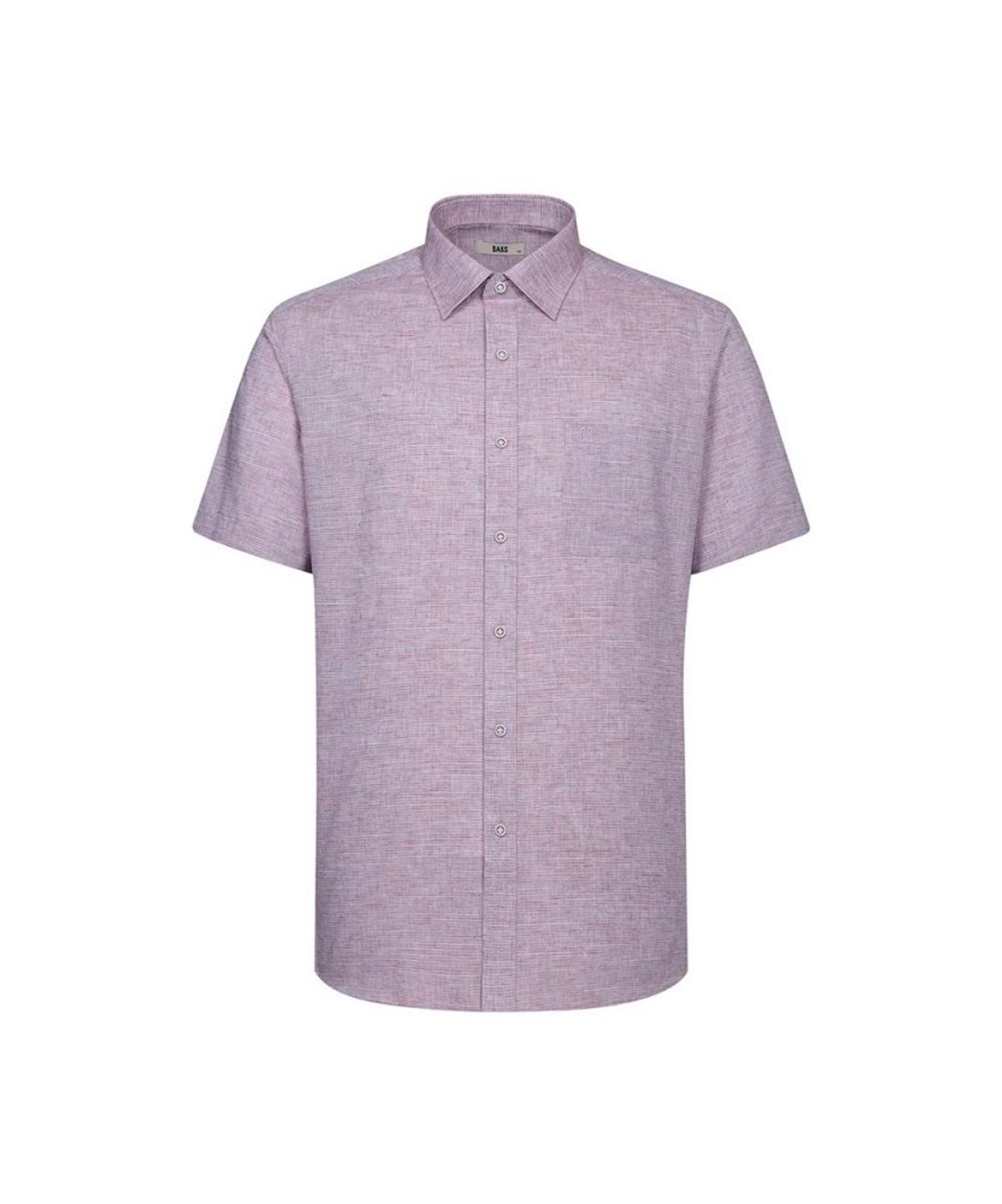 닥스셔츠(DAKS SHIRTS) 린넨혼방 반팔셔츠 레귤러핏 레드_DLS2SHDS121R1