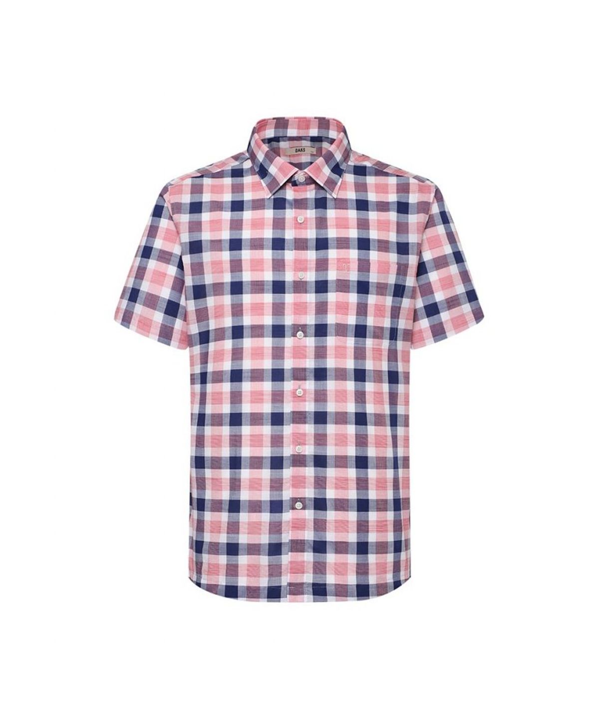 닥스셔츠(DAKS SHIRTS) 면혼방 미디움체크 캐주얼 반팔셔츠 레귤러핏_DLS2SHCS412P1