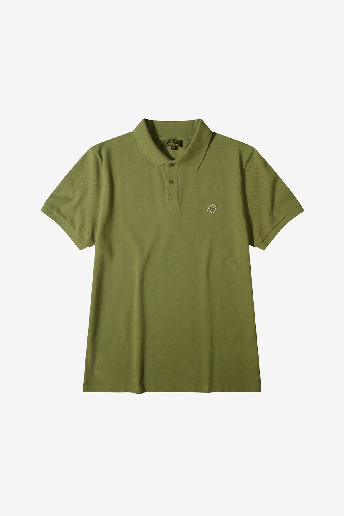 르몽생미셸(LE MONT ST MICHEL) Embroidery Botton Polo T-shirt_Khaki