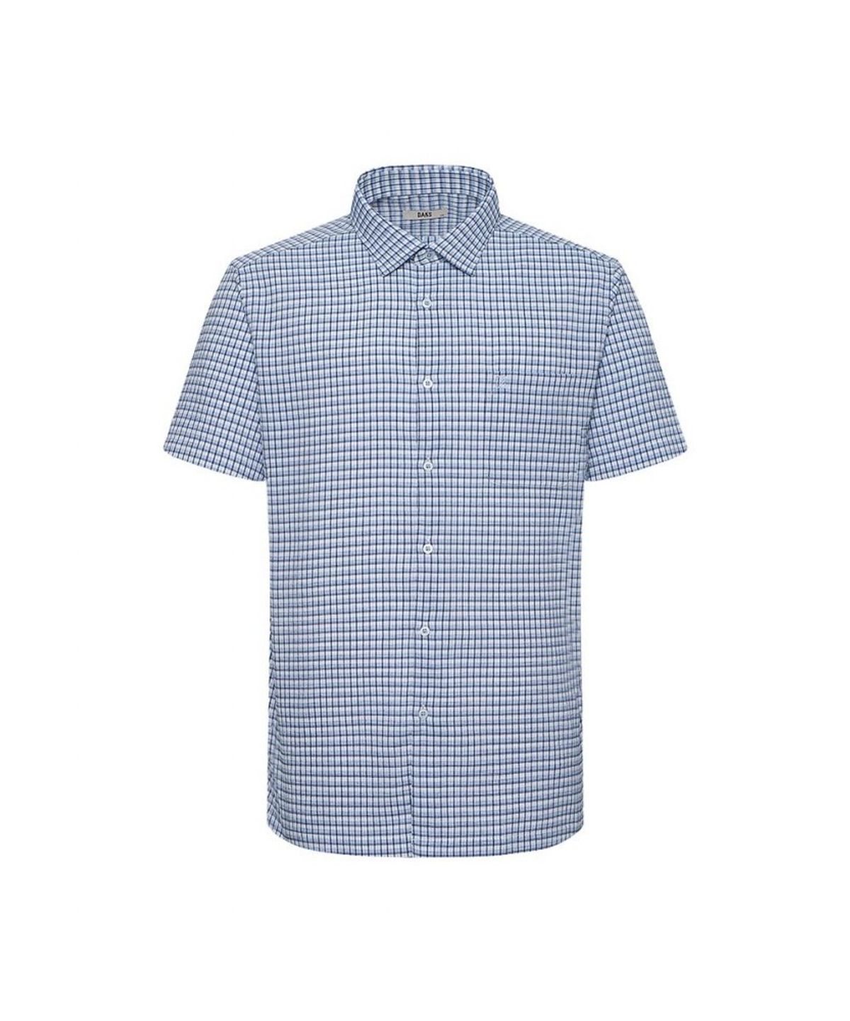 닥스셔츠(DAKS SHIRTS) 이지케어 린넨혼방 스트레치 스몰체크셔츠_DMS3SHCS110B1