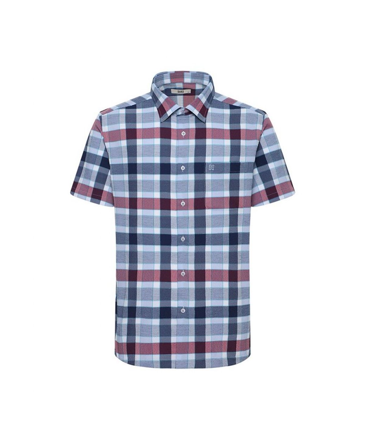닥스셔츠(DAKS SHIRTS) 노케어 린넨혼방 스트레치 미디움체크셔츠_DMS3SHCS122N1