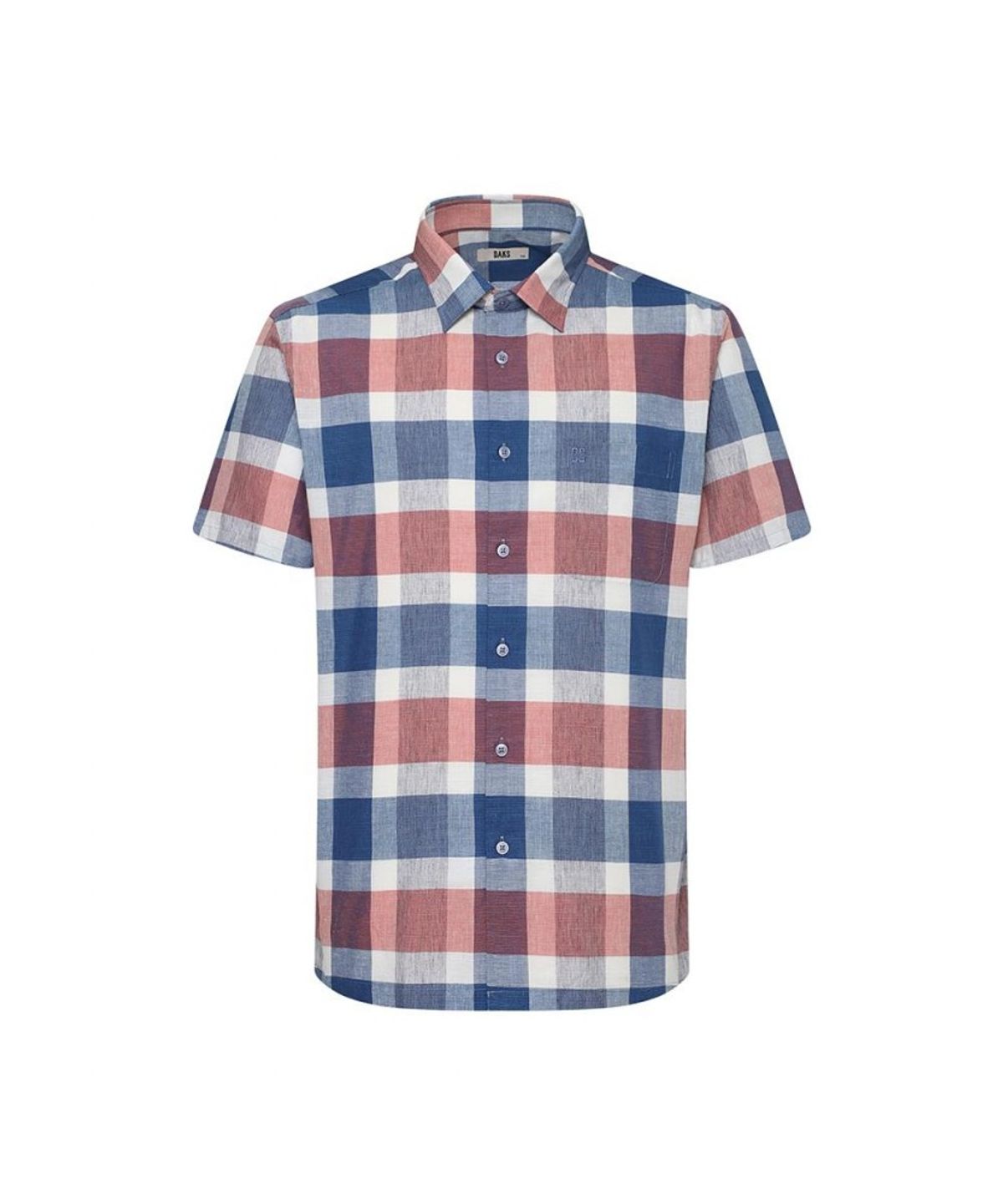 닥스셔츠(DAKS SHIRTS) 케어 린넨혼방 미디움체크셔츠_DMS3SHCS123B1