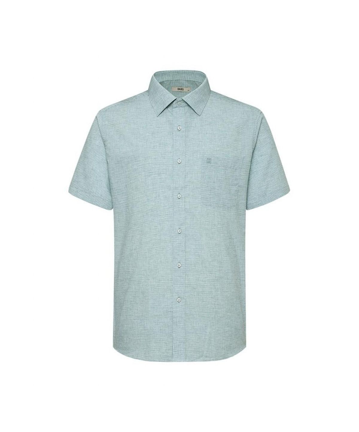 닥스셔츠(DAKS SHIRTS) 면혼방 마이크로체크패턴 드레스 반팔셔츠 레귤러핏_DLS2SHDS422E1
