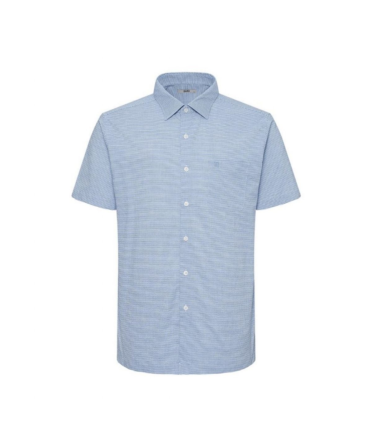닥스셔츠(DAKS SHIRTS) 면혼방 스트레치 마이크로체크패턴 캐주얼 반팔셔츠 레귤러핏_DLS2SHCS402B1