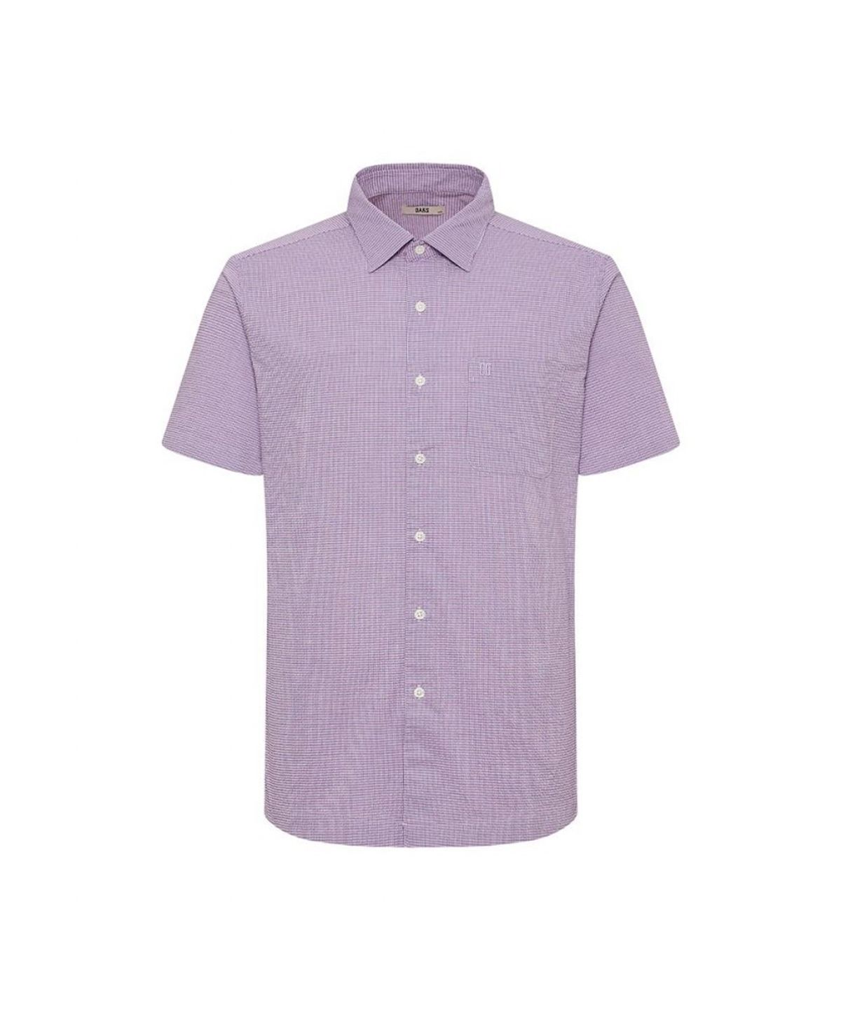 닥스셔츠(DAKS SHIRTS) 면혼방 스트레치 마이크로체크패턴 캐주얼 반팔셔츠 레귤러핏_DLS2SHCS402V1
