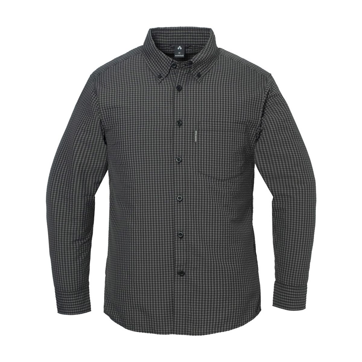 몽벨(MONTBELL) 위크론 드라이터치 롱슬리브 셔츠 남2 DARK GRAY JBWJSMTS121