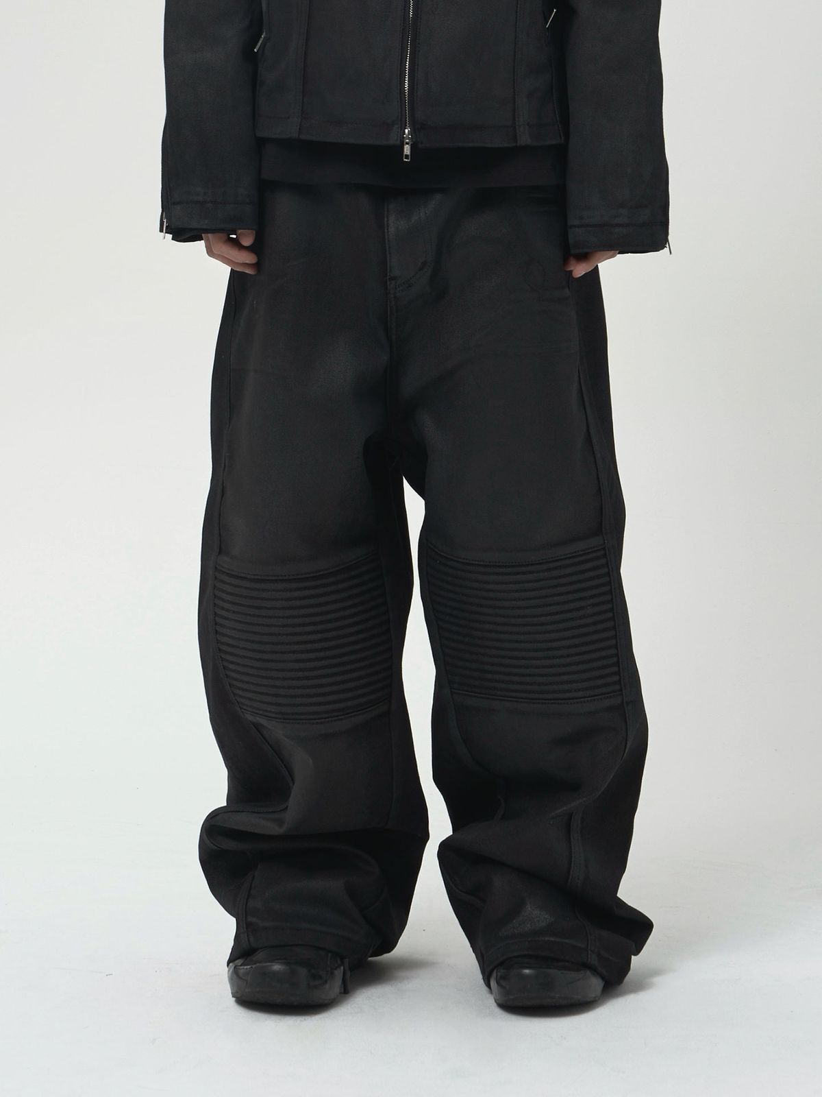 디에스엠티(DSMT) WAX COATED BIKER PANTS