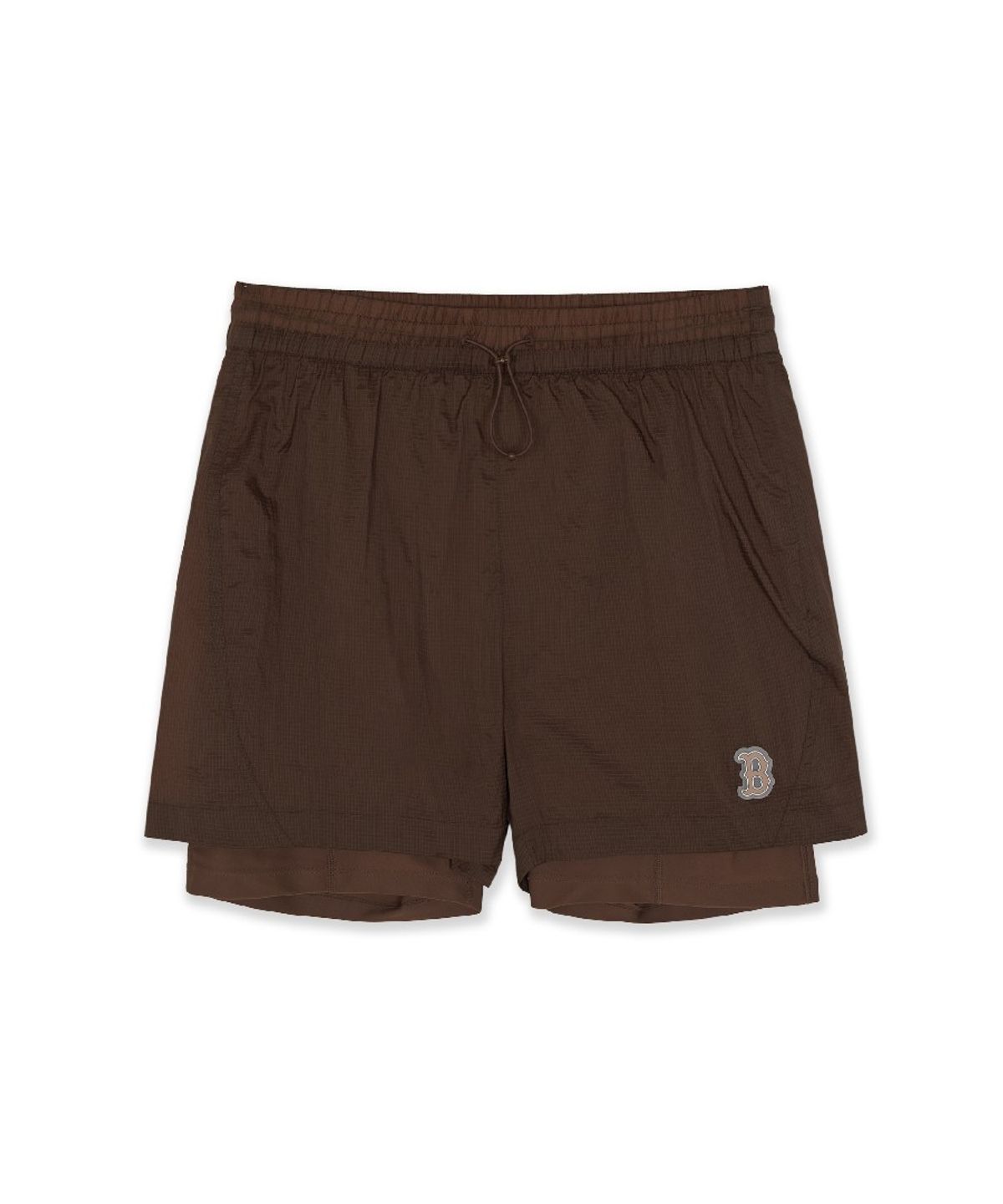 엠엘비(MLB) 여성 스포티브 립스탑 초경량 시스루 3부 반바지 BOS (Neon Brown)
