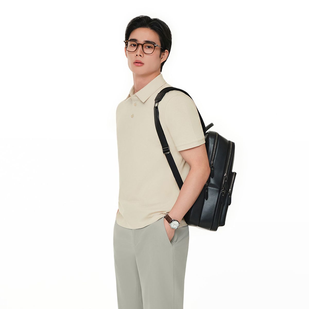 안다르(ANDAR) 에어리핏 페더 맨즈 폴로 숏슬리브