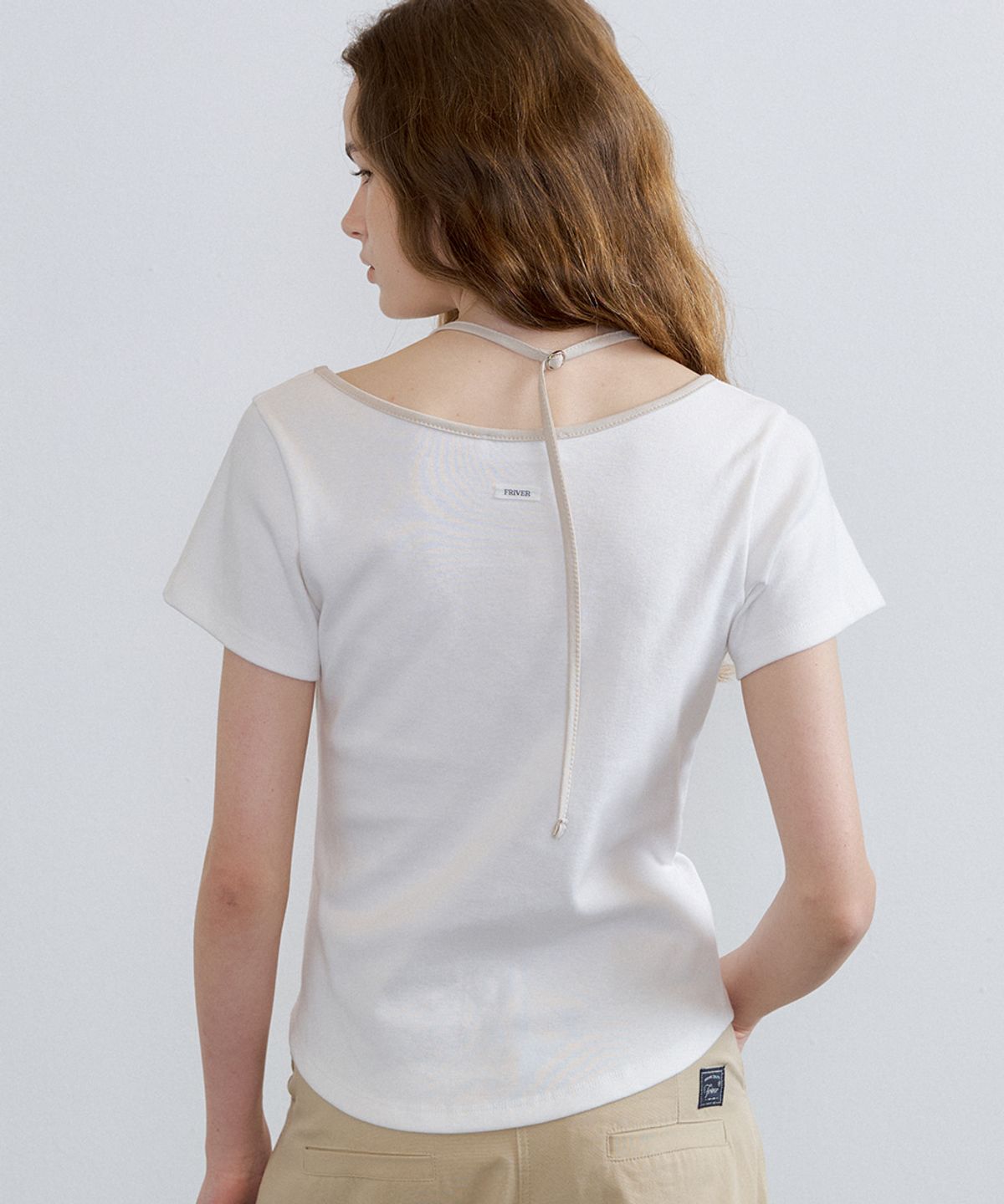 프리버07(FRIVER07) Halter strap ringer t-shirt [FRSP07TS21]_Ivory