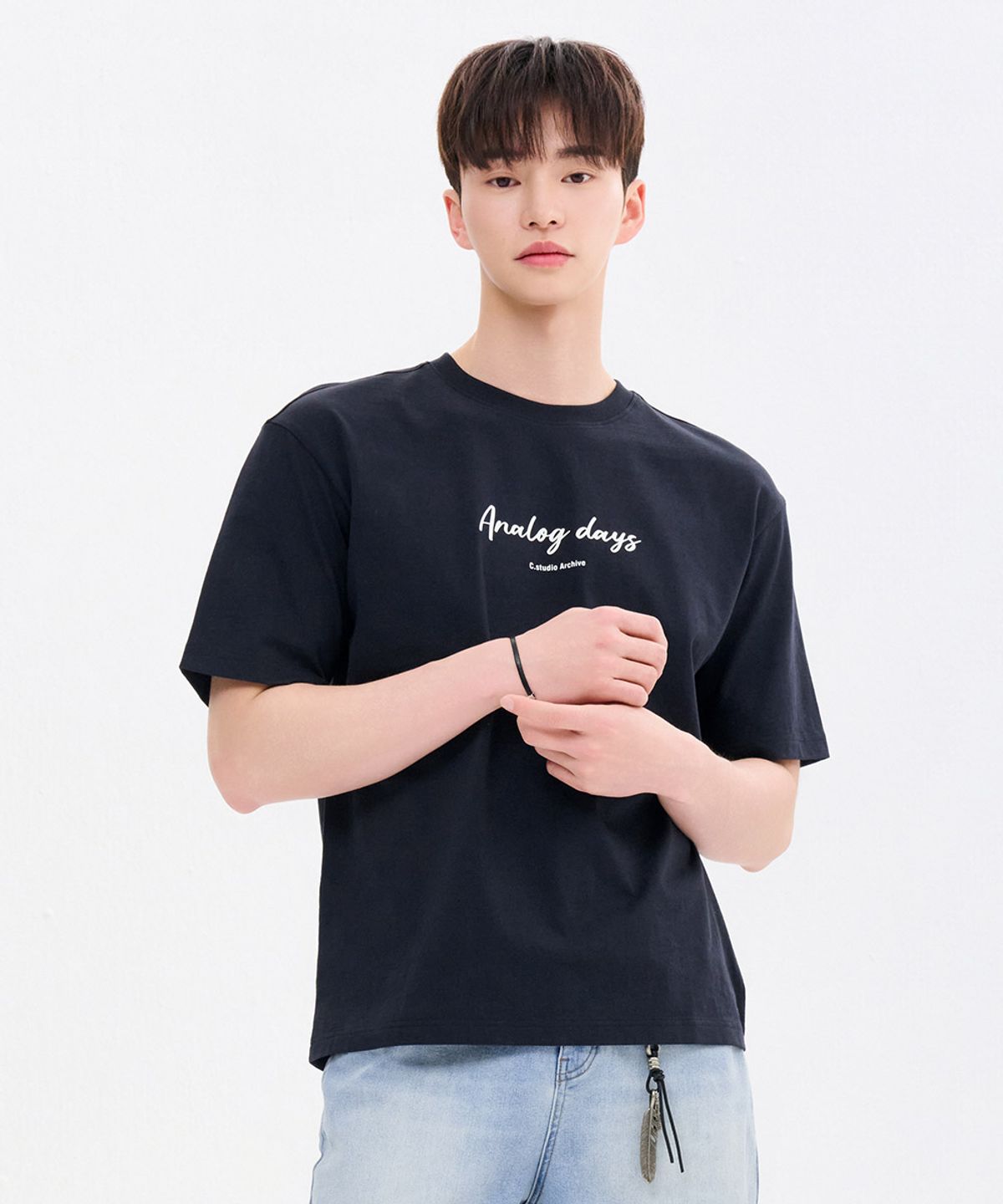 체이스컬트(CHASECULT) 공용 레터링 반팔 티셔츠-FBZU5802C04