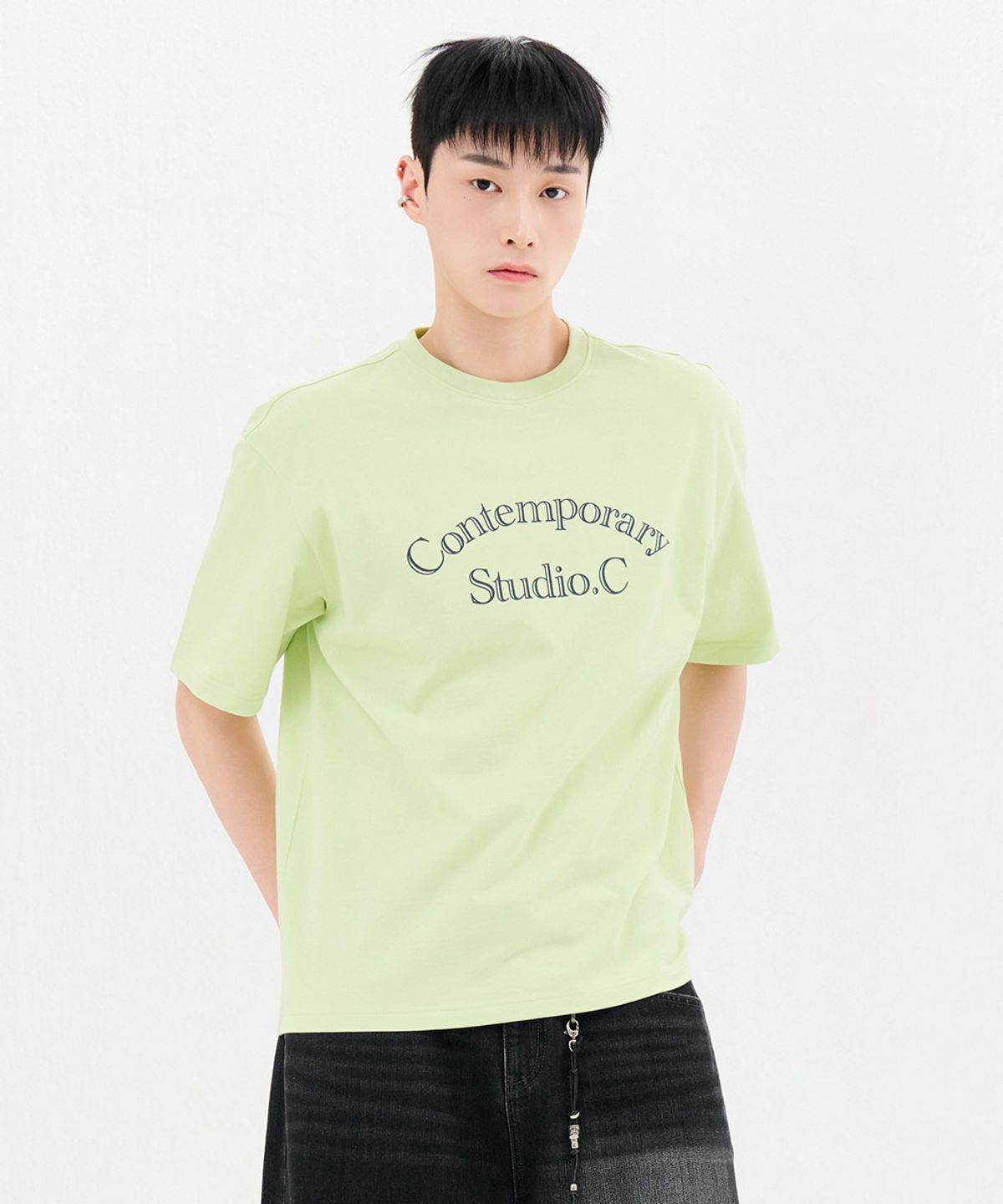 체이스컬트(CHASECULT) 공용 레터링 반팔 티셔츠-FBZU5802C0Y
