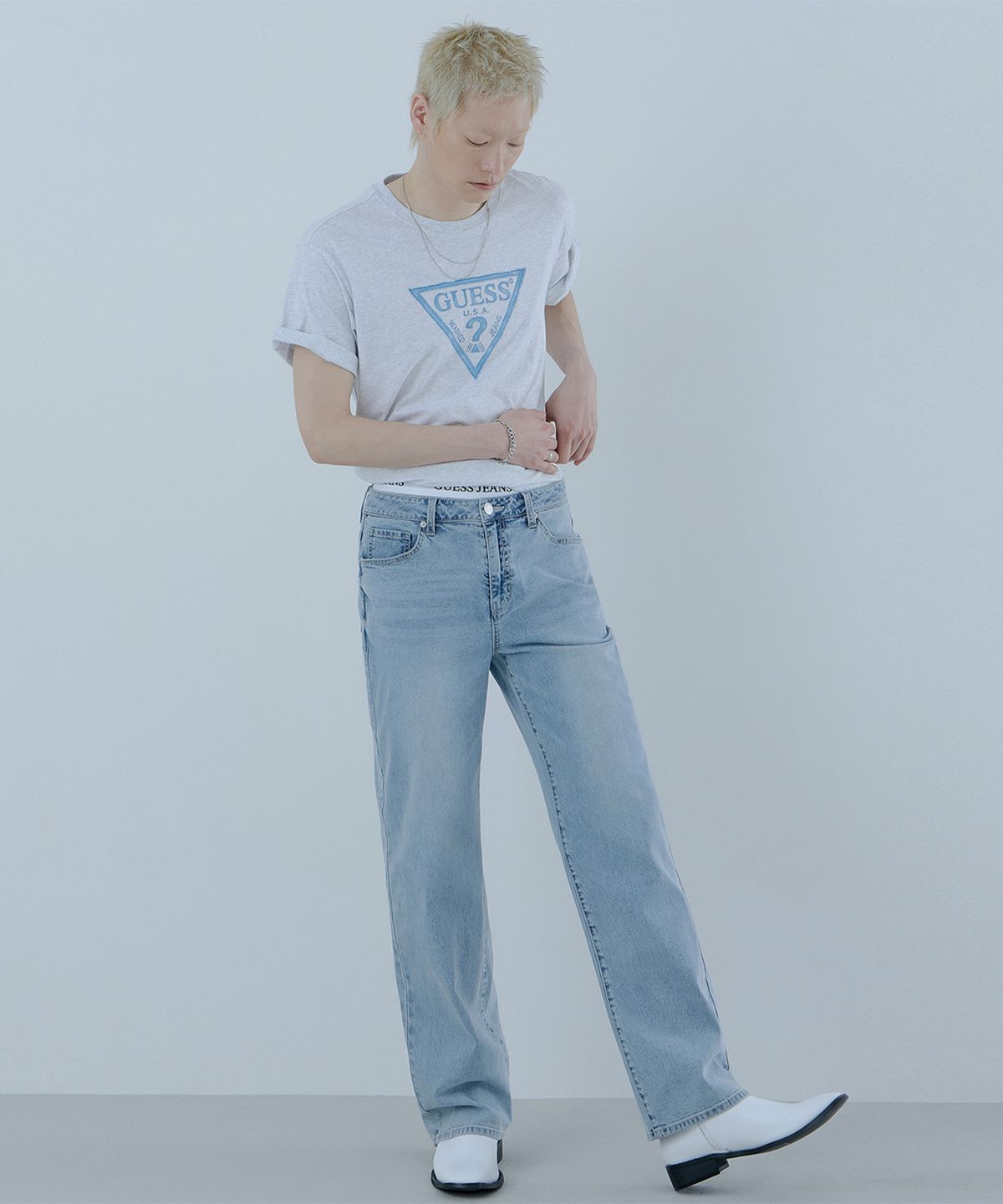 게스(GUESS) [ON] 1color 남성 저온스 스트레이트 LBL NQ2DE102