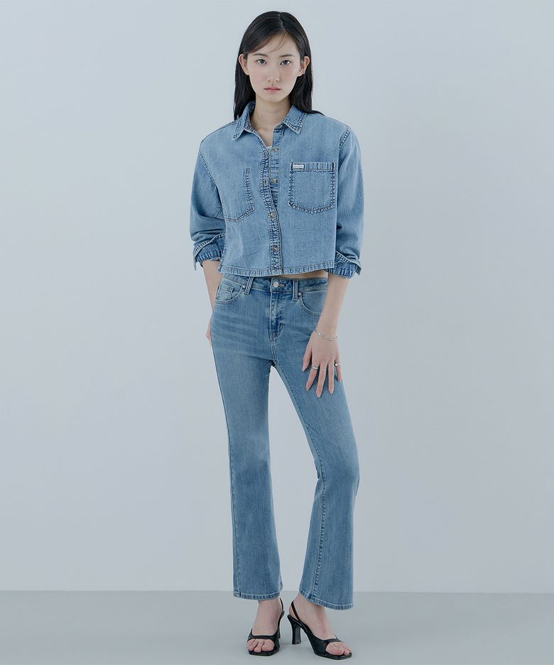 [ON] 1color 여성 저온스 슬림 부츠컷 LBL OQ2DE112