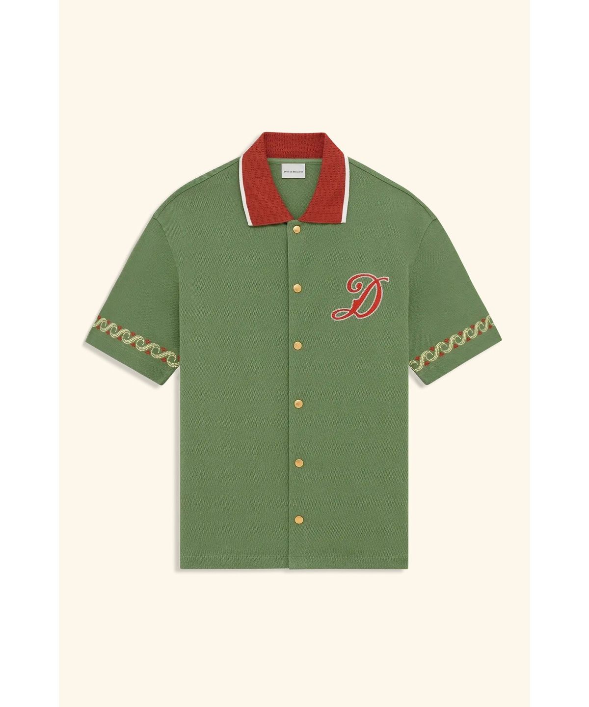 드롤드무슈(DROLE DE MONSIEUR) 드롤 스포츠 자수 셔츠 Chemise Drole Sport Brodee D0SCM26212GRL
