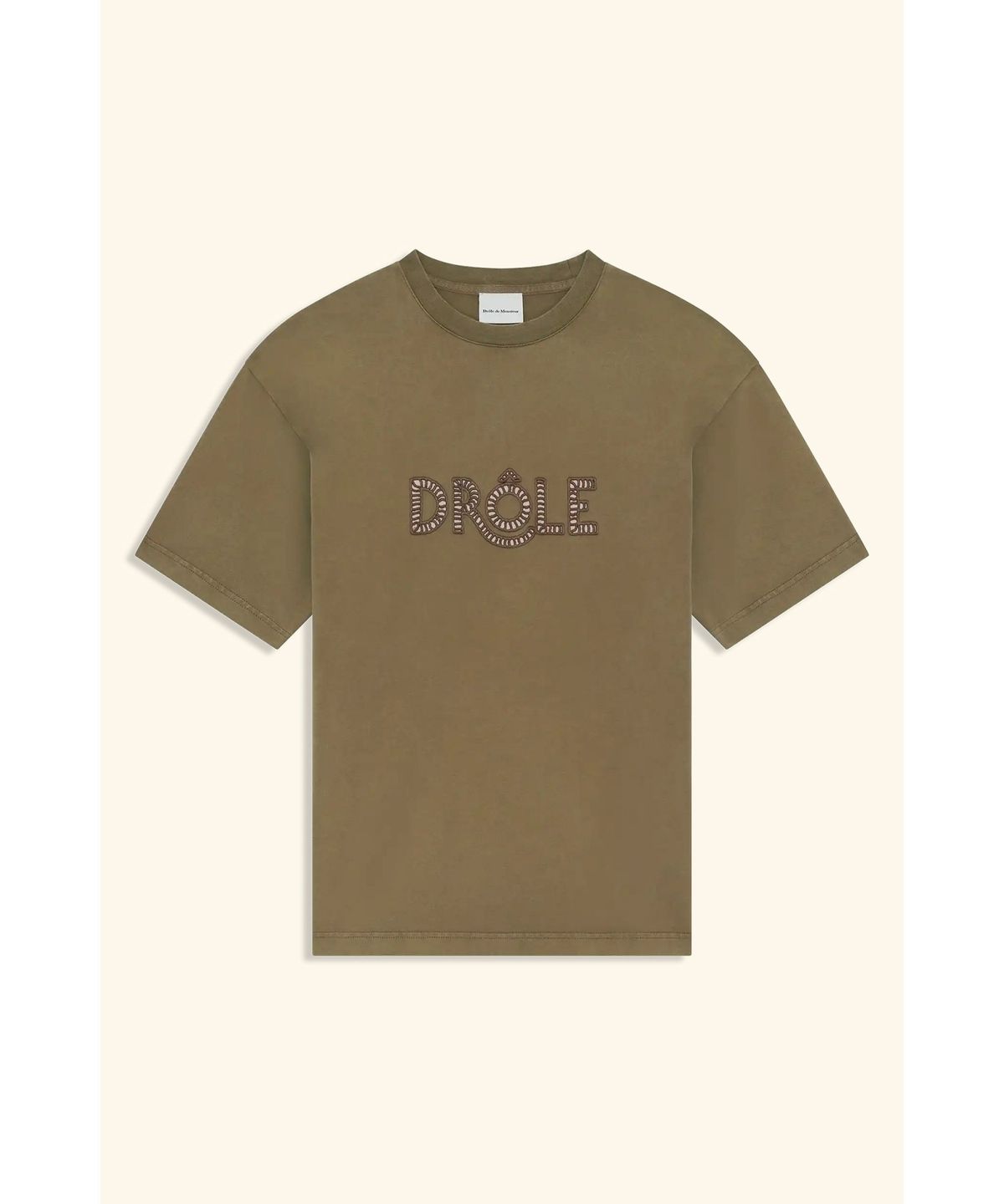 드롤드무슈(DROLE DE MONSIEUR) 아쥬레 디테일 티셔츠 T-shirt Drole Ajoure D0TCM26218KHX