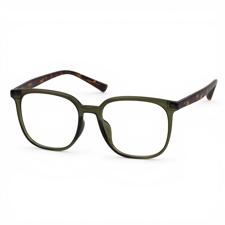 Taevy 태비 (green leopard) YU1013 남자 여자 안경 안경테