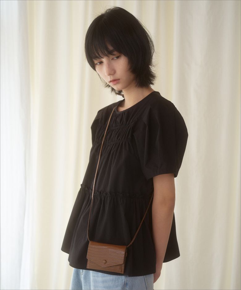 CITY MIRROR WALLET_CARAMEL