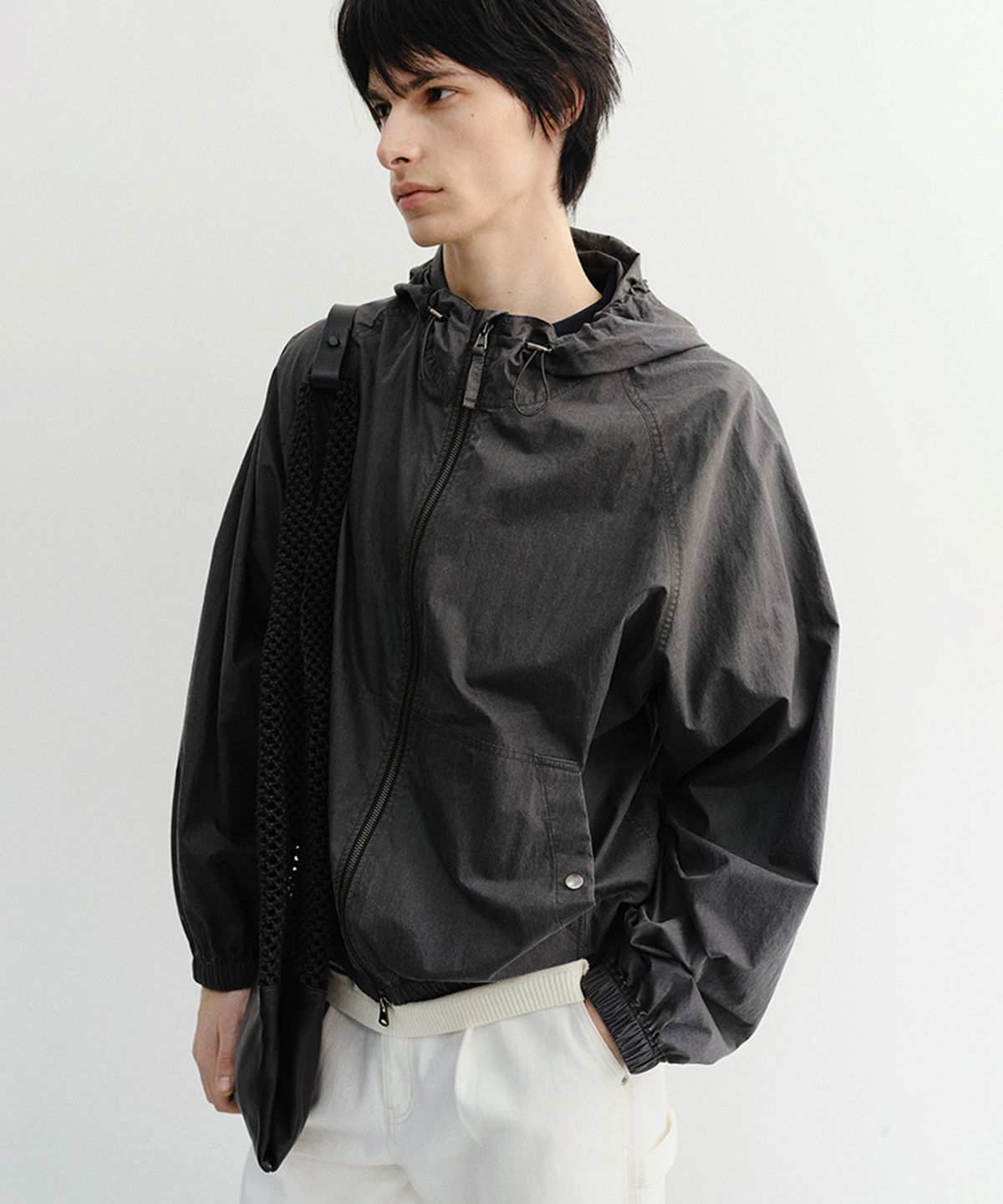 던스트 포 맨(DUNST FOR MEN) SUMMER BREEZE WINDBREAKER_UNISEX_UDJU6B123_BLACK