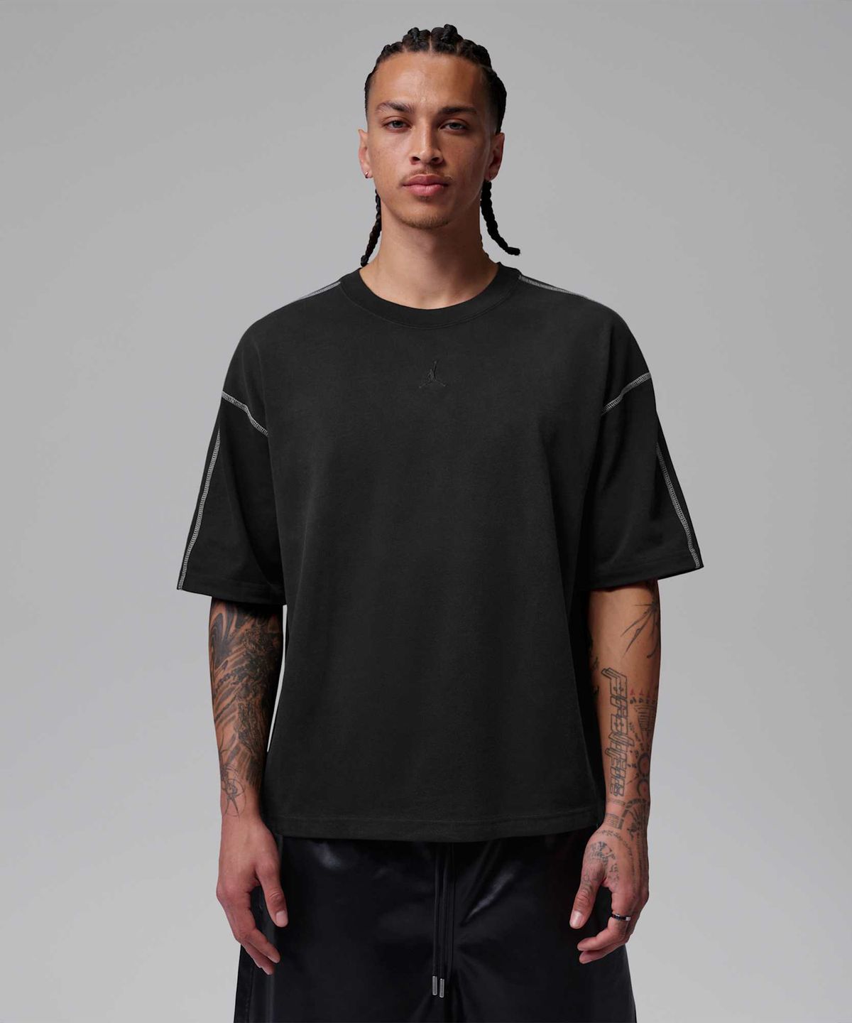 나이키(NIKE) 조던 플라이트 헤비웨이트 반팔 탑 M - 블랙:세일:블랙 / IF1911-010