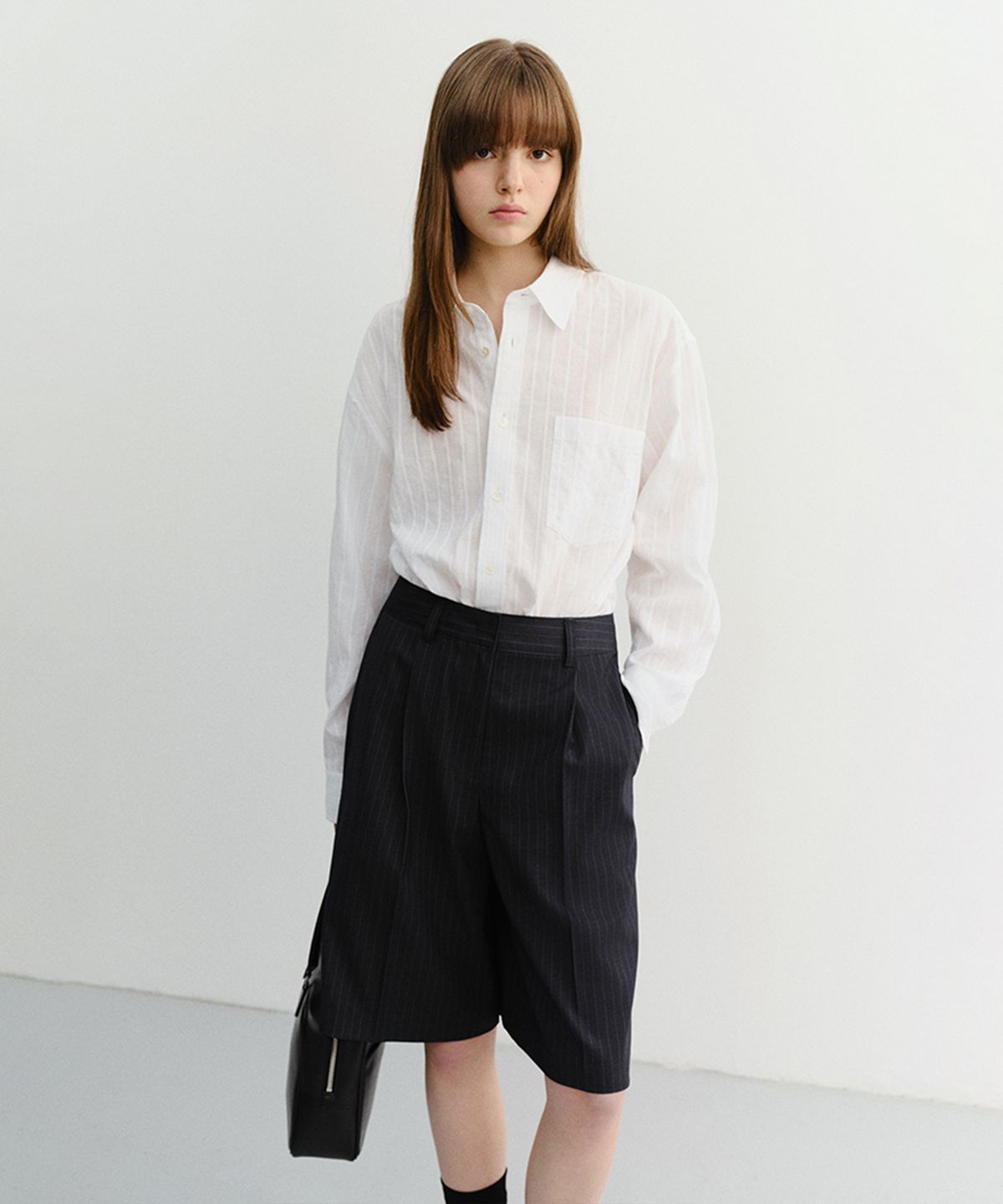 던스트(DUNST) BERMUDA SHORTS_UDPA6B235_NAVY STRIPE