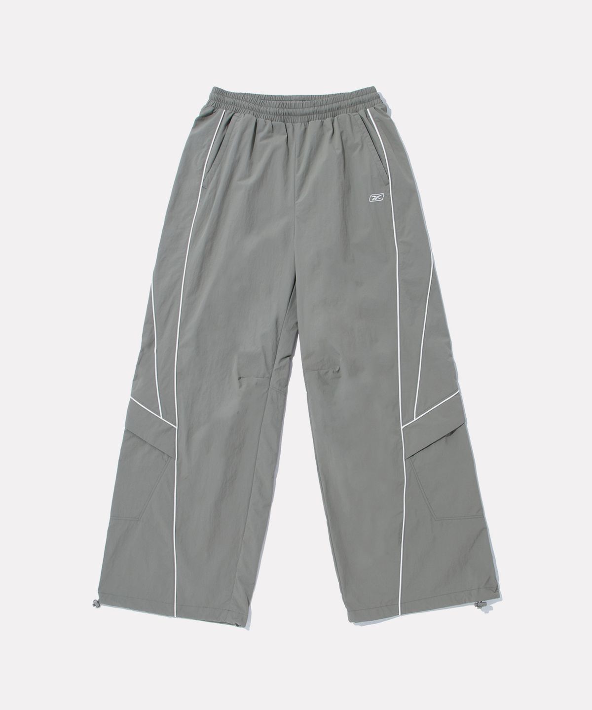 리복(REEBOK) 올커버 우븐 와이드 팬츠 (W) - 카키쉬 그레이