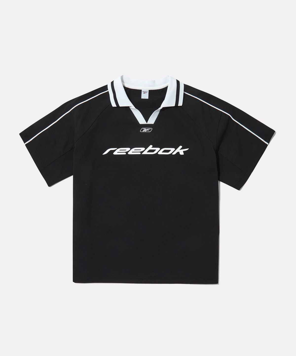 리복(REEBOK) 스포츠 피케 카라 반팔티 - 블랙