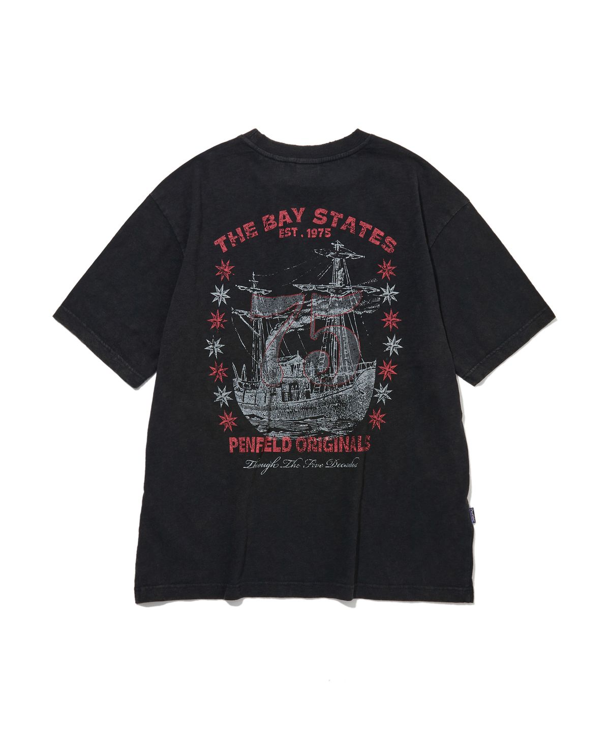 펜필드(PENFIELD) 베이스테이트 세일링 보트 티셔츠 블랙_FS2KT82U