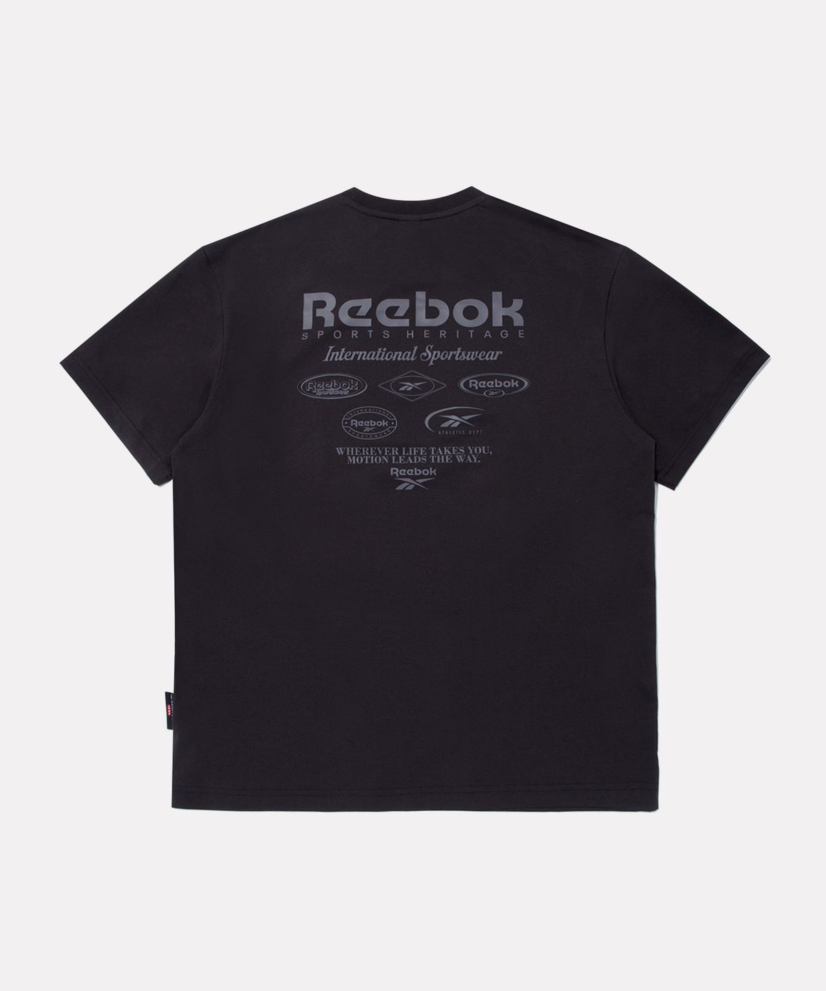 리복(REEBOK) 아카이브 프레쉬 반팔티 - 블랙