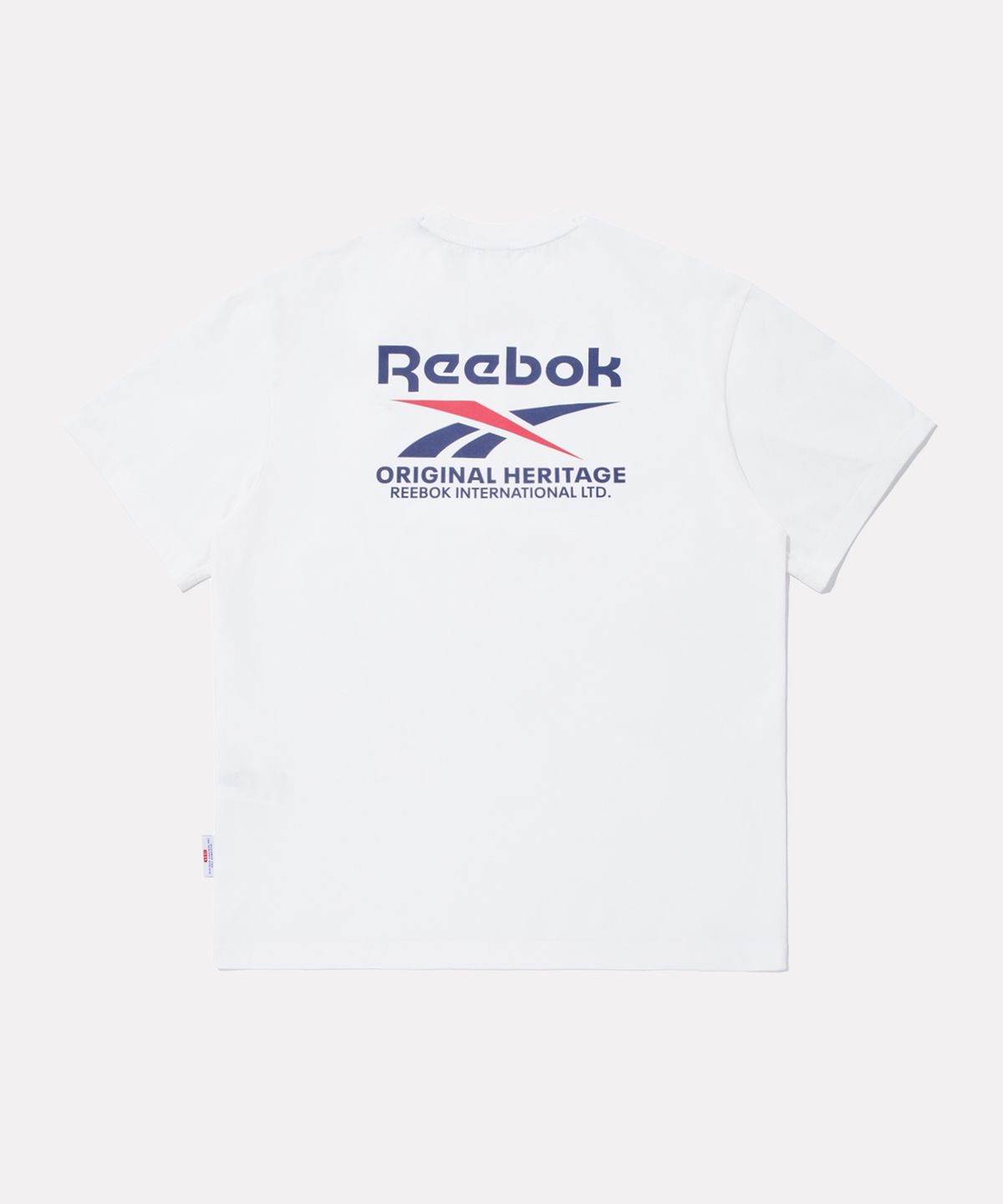 리복(REEBOK) 빅벡터 슬로건 프레쉬 반팔티 - 화이트