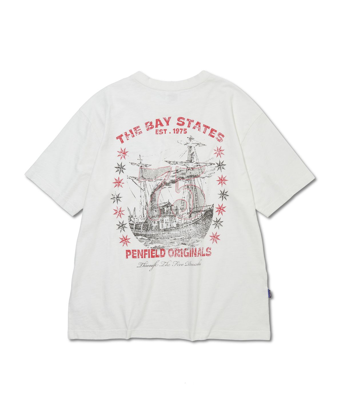 펜필드(PENFIELD) 베이스테이트 세일링 보트 티셔츠 화이트_FS2KT81U
