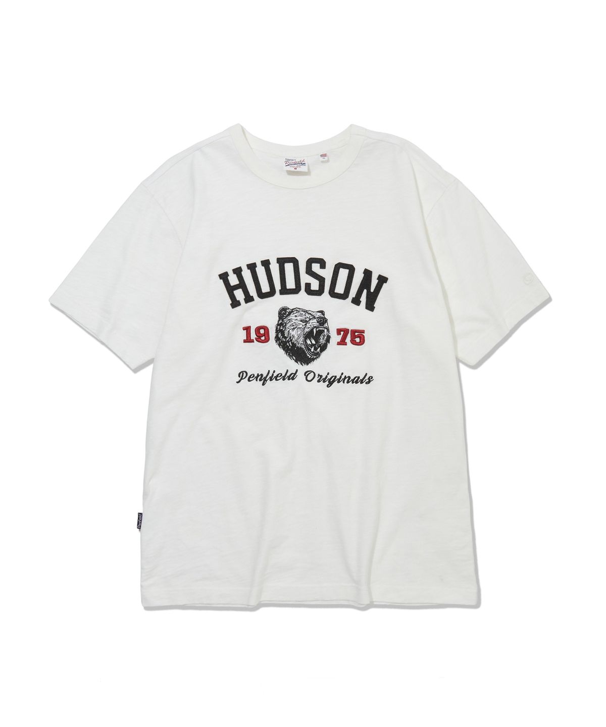 펜필드(PENFIELD) 허드슨 아플리케 티셔츠 화이트_FS2KT78U