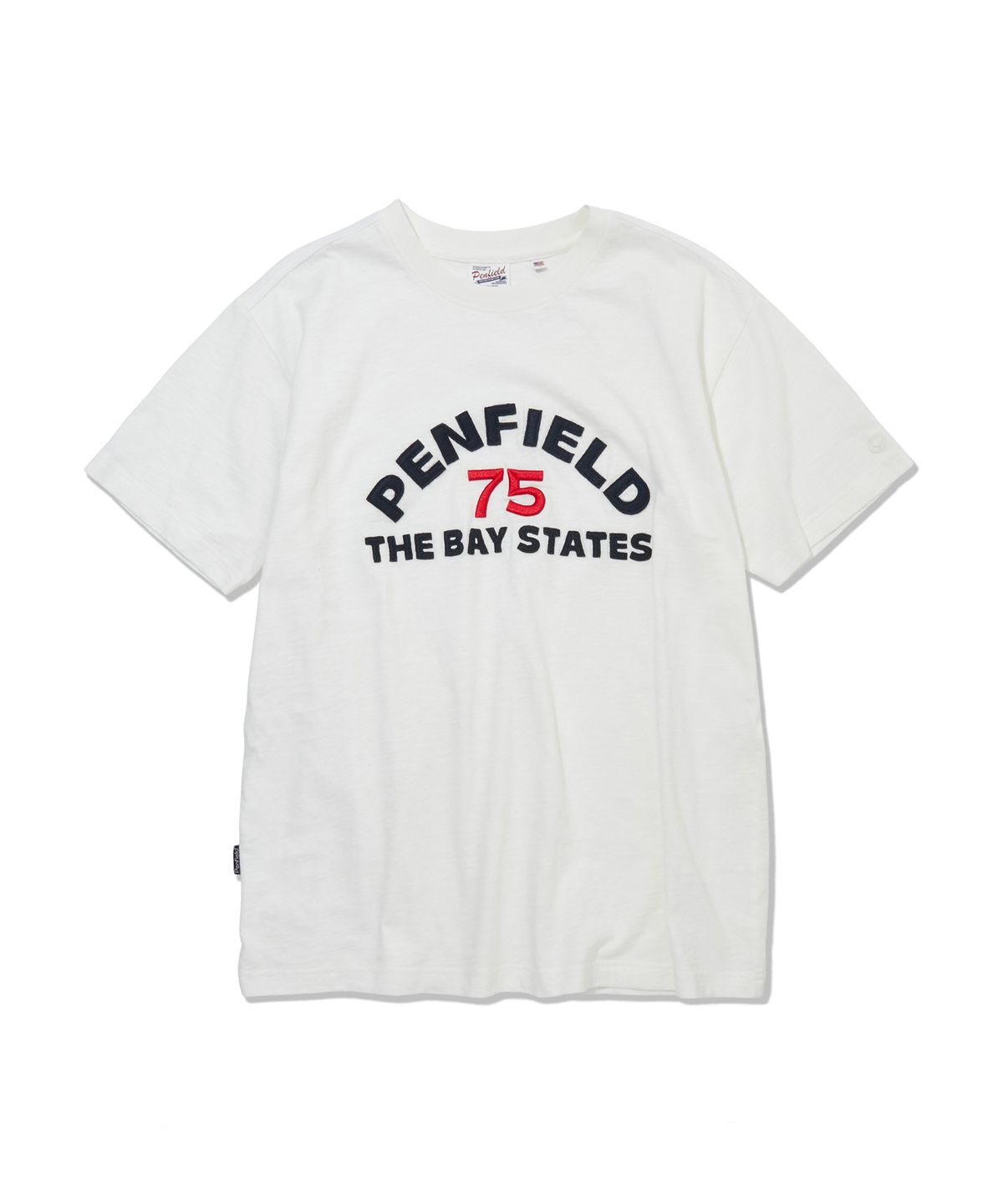 펜필드(PENFIELD) 베이스테이트 아플리케 티셔츠 화이트_FS2KT75U