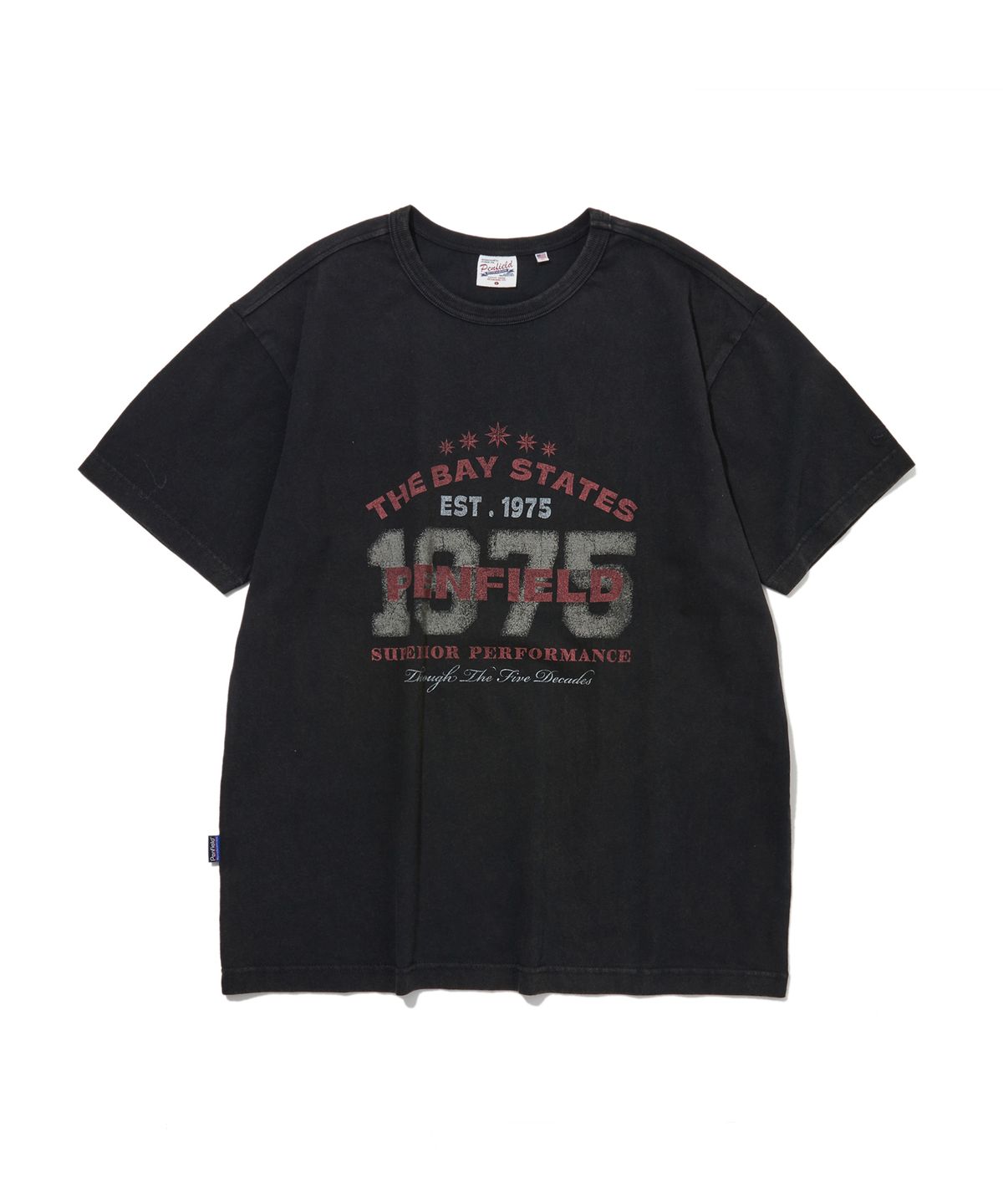 펜필드(PENFIELD) 1975 백그라운드 티셔츠 블랙_FS2KT68U