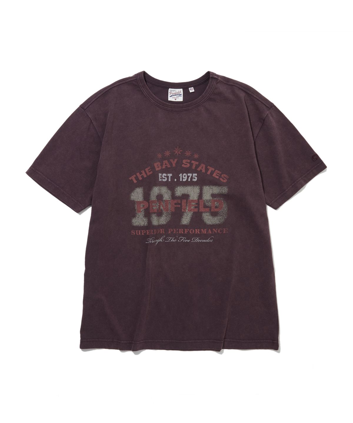 펜필드(PENFIELD) 1975 백그라운드 티셔츠 퍼플_FS2KT67U