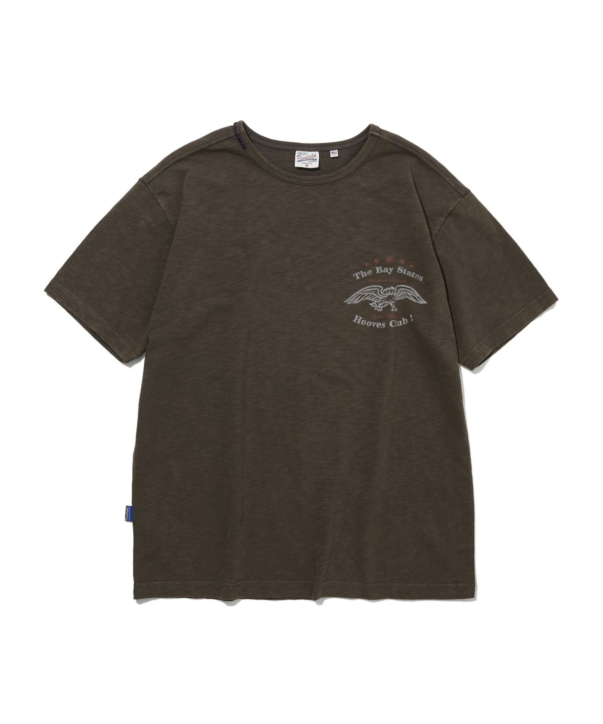 펜필드(PENFIELD) 워시드 베이스테이트 티셔츠 브라운_FS2KT86U