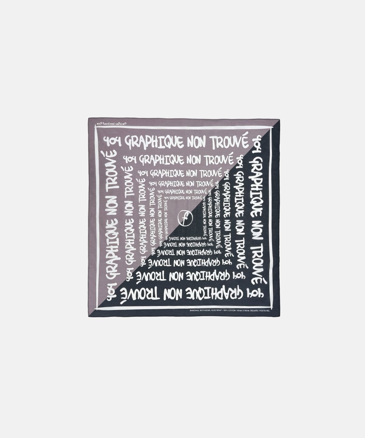모이프(MOIF) [SS26] 404 GNF BANDANA / BLACK
