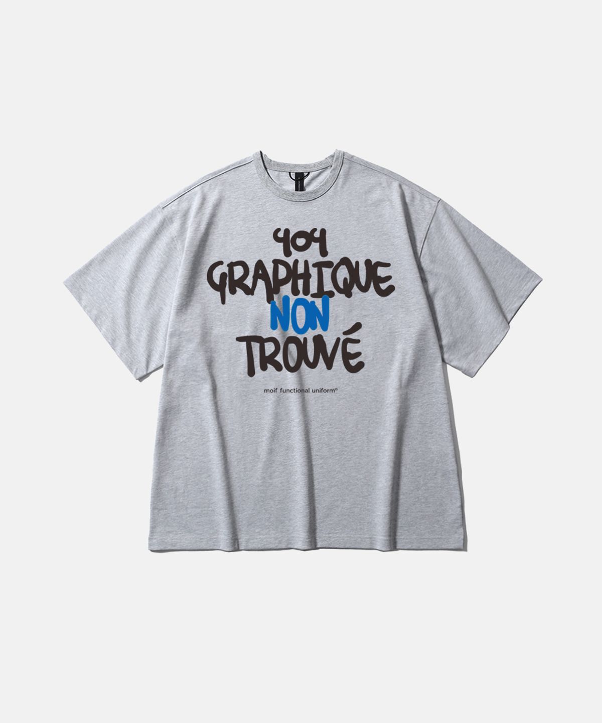 모이프(MOIF) [SS26] 404 GNF(F) H/S TEE / HEATHER GRAY
