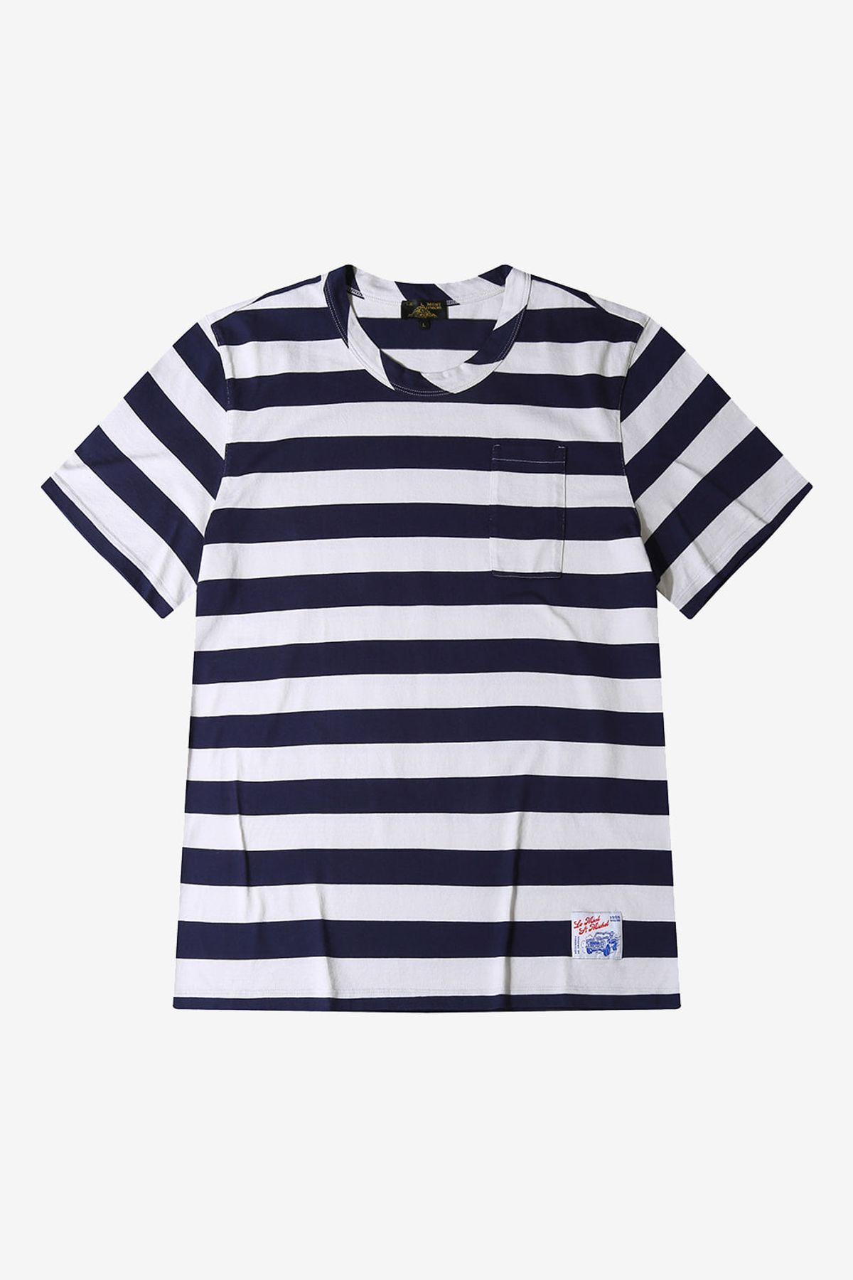 르몽생미셸(LE MONT ST MICHEL) TINIRAU – STRIPED T-SHIRT_Navy