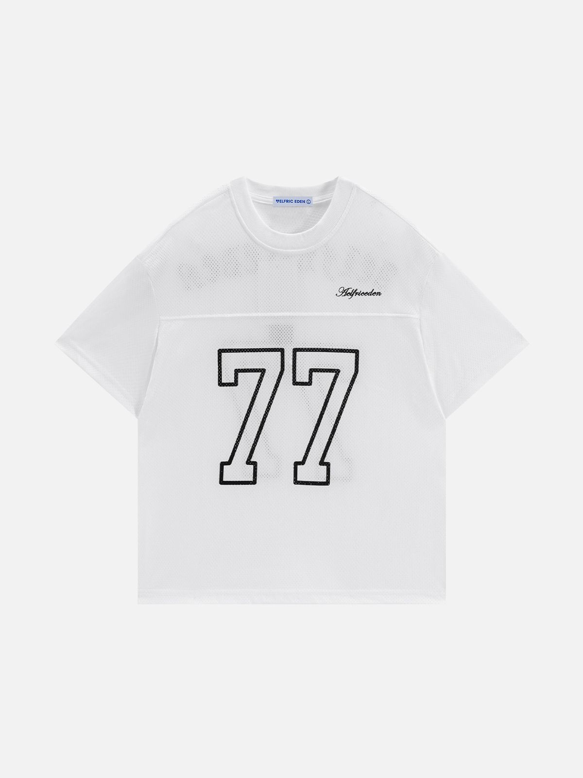 엘프릭 에덴(AELFRIC EDEN) 77 Graphic Mesh Football Jersey 반소매 티셔츠 AE24CTQ30316-01TWHI