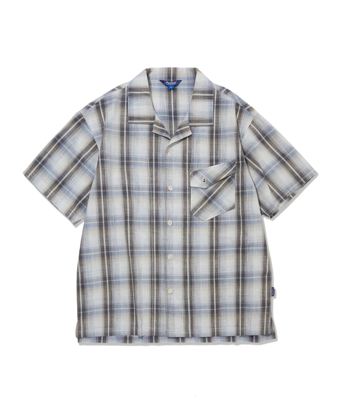 펜필드(PENFIELD) 베이스테이트 하프 셔츠 그레이_FS2WR05U