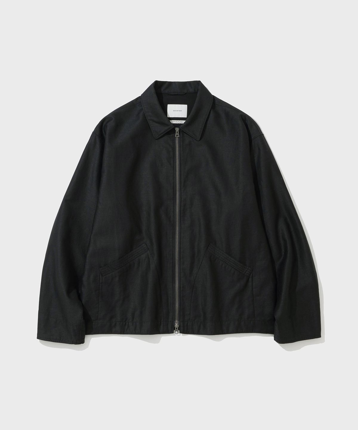 셔터(SHIRTER) LINEN MOLESKIN FOREMAN JACKET (BLACK)