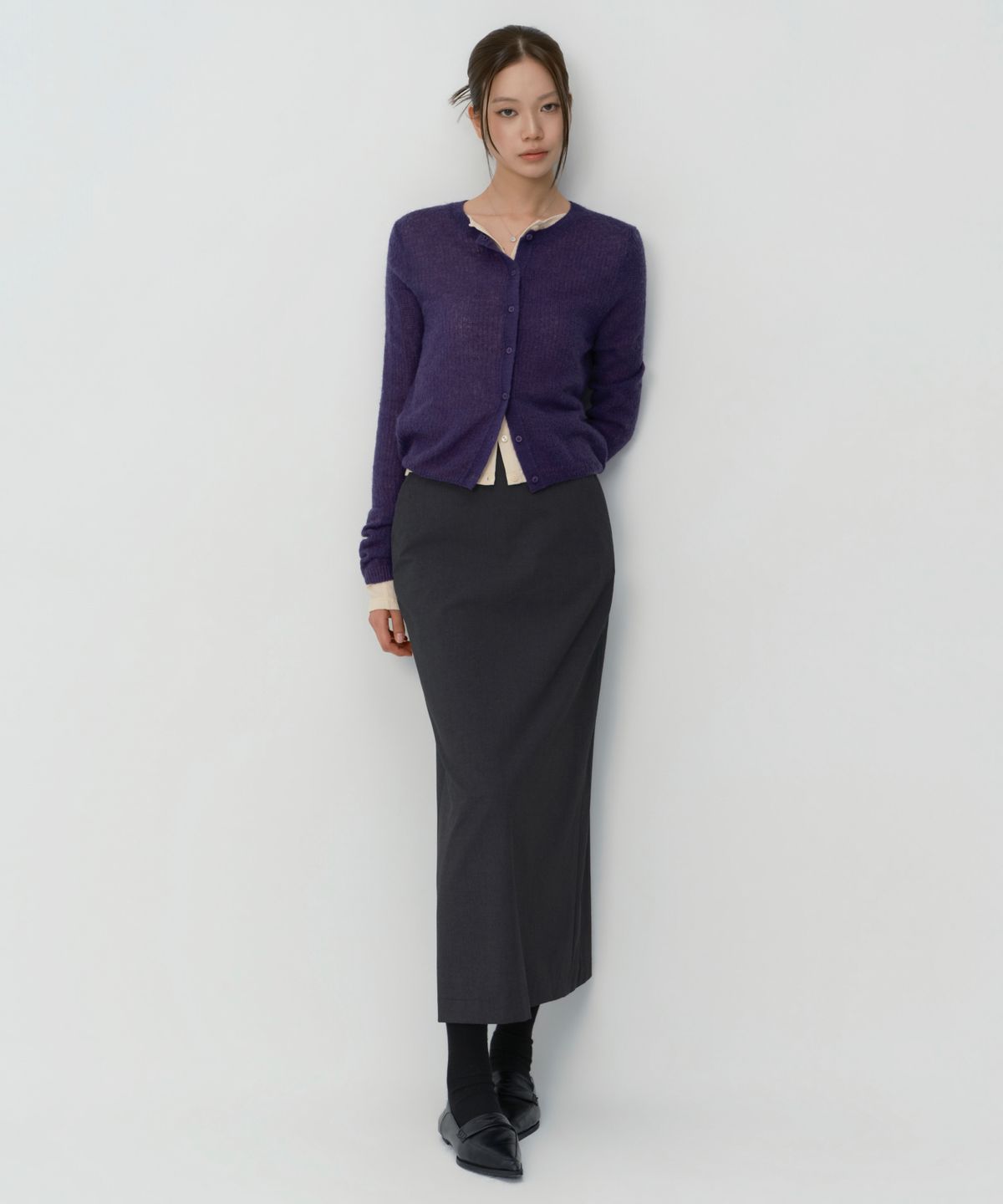 무신사 스탠다드 우먼(MUSINSA STANDARD WOMAN) 우먼즈 맥시 스커트 [그레이]