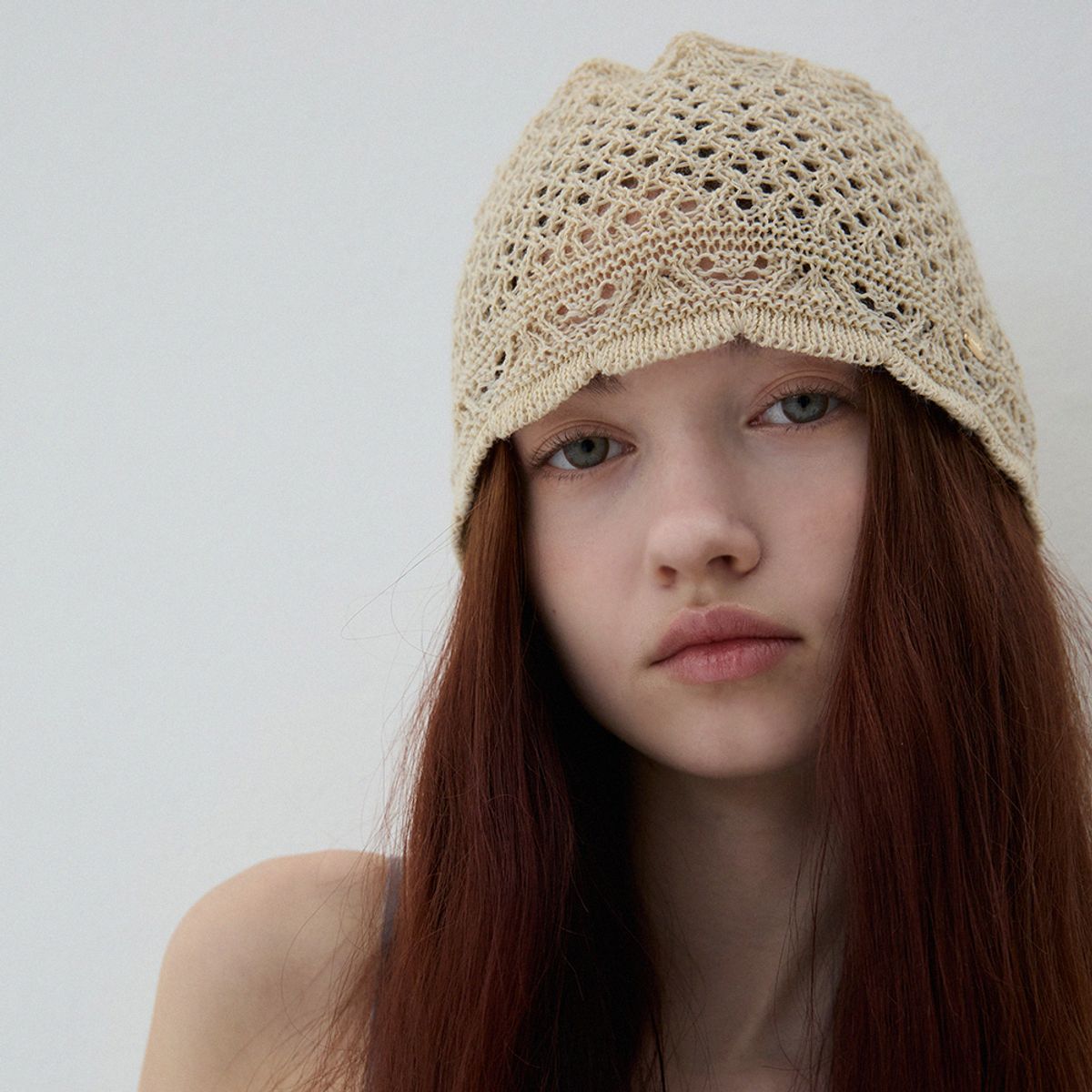 메르헨(MERCHEN) Chu crochet hat_3color
