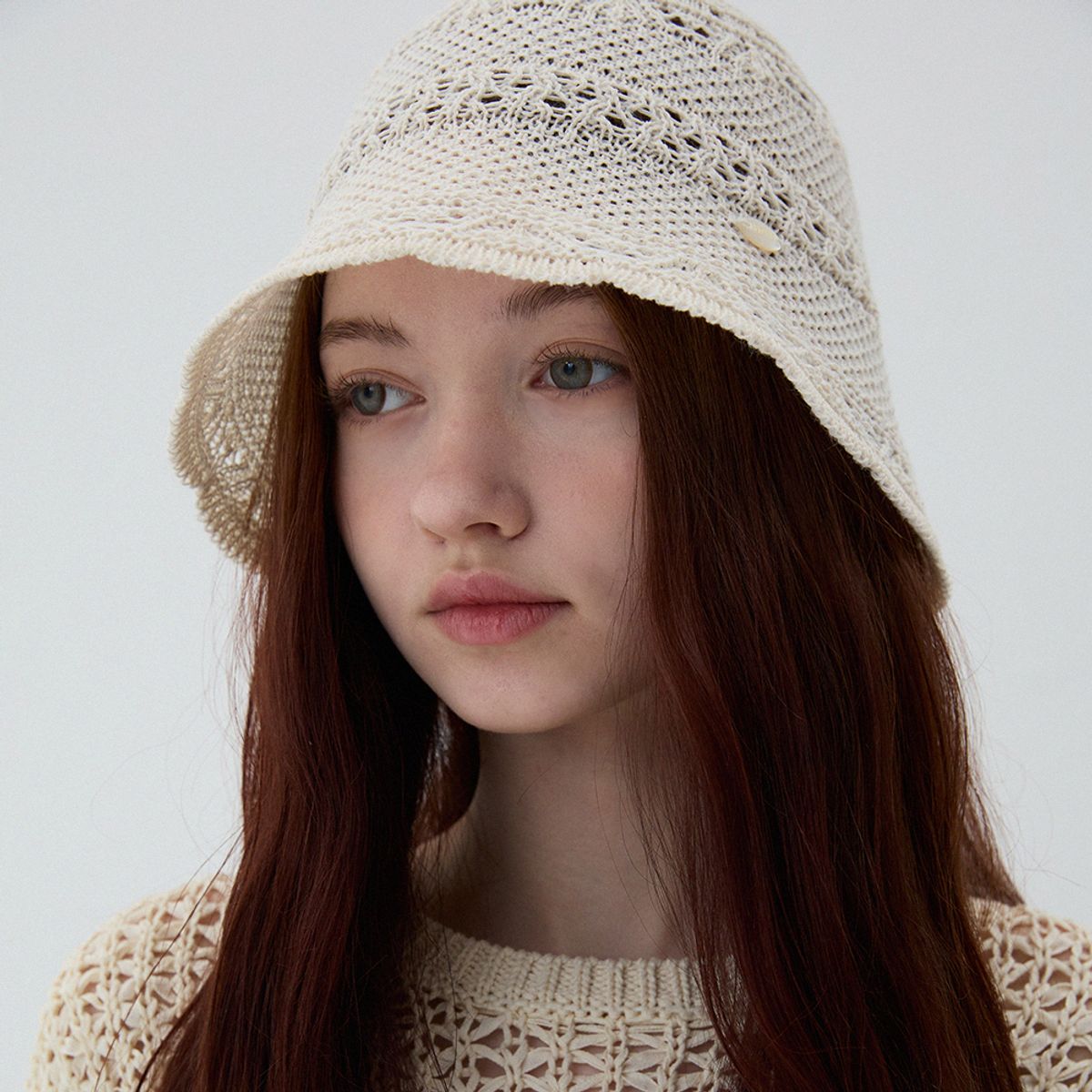 메르헨(MERCHEN) Ruffle funching bucket hat_3color