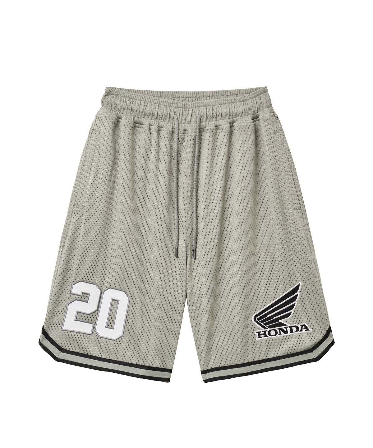 핍스 모터사이클(PHYPS MOTORCYCLE) Lip Mesh Jersey Shorts Light Gray