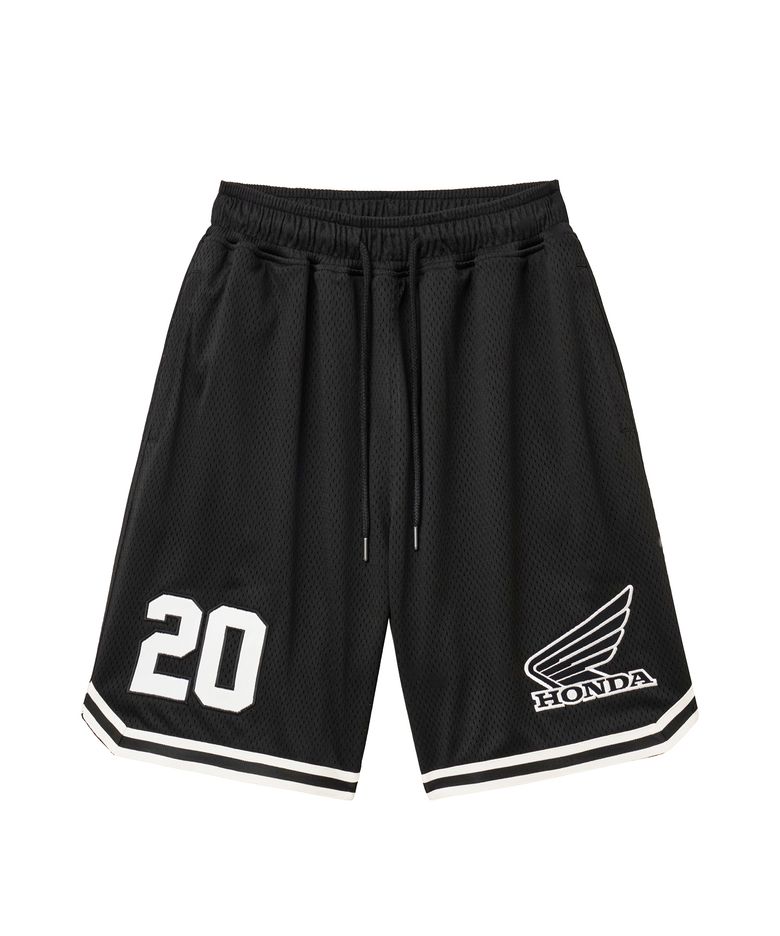 Lip Mesh Jersey Shorts Black