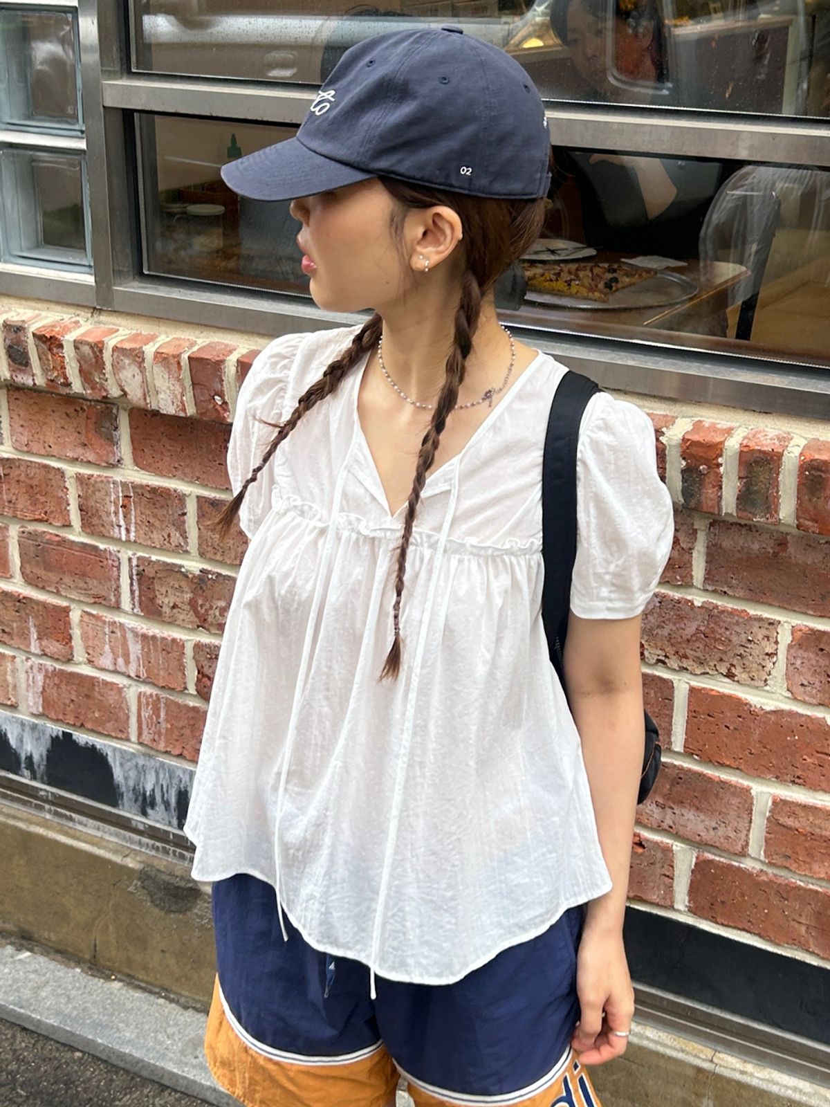 레이브(RAIVE) Shirring Detail Blouse VW6MB517_2color