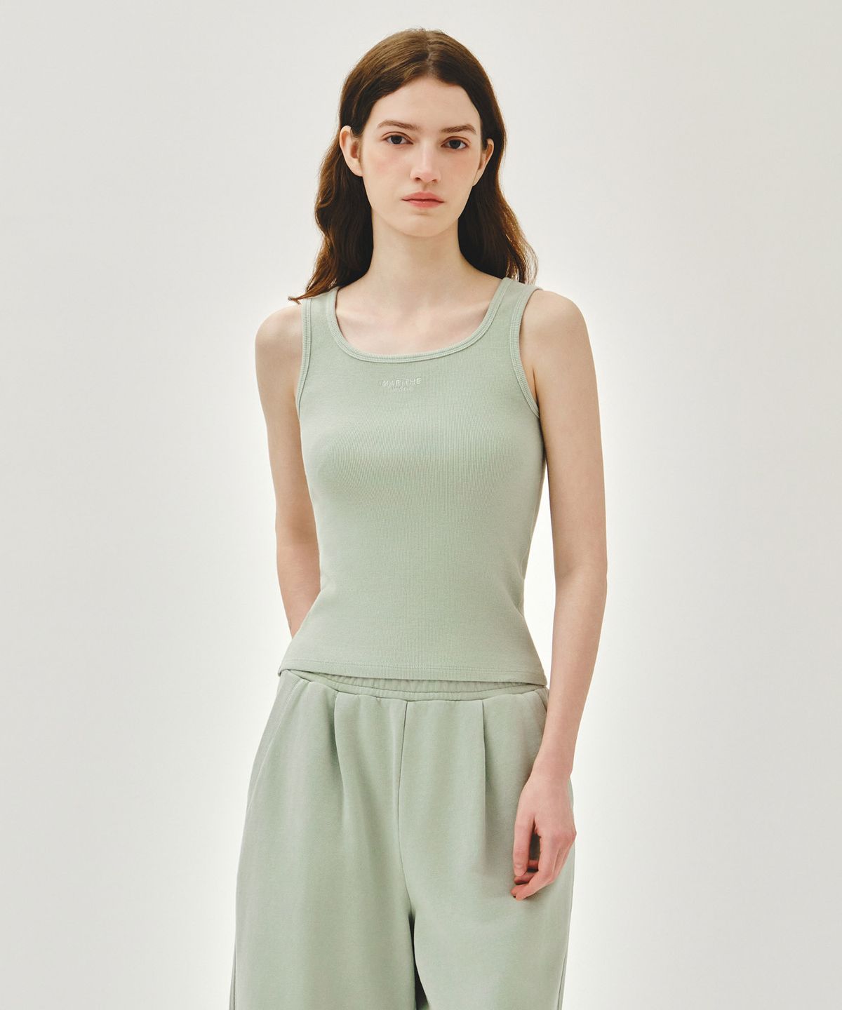 마리떼 프랑소와 저버(MARITHÉ + FRANҪOIS GIRBAUD) W REGULAR LOGO SLEEVELESS mint